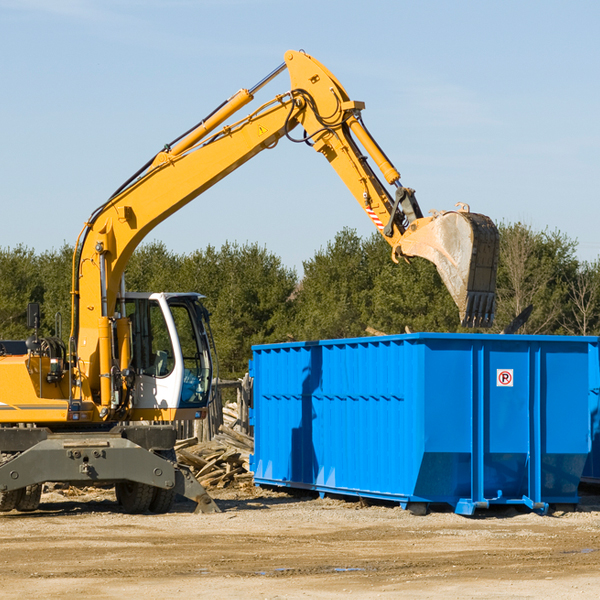 can i choose the location where the residential dumpster will be placed in Hudson IA